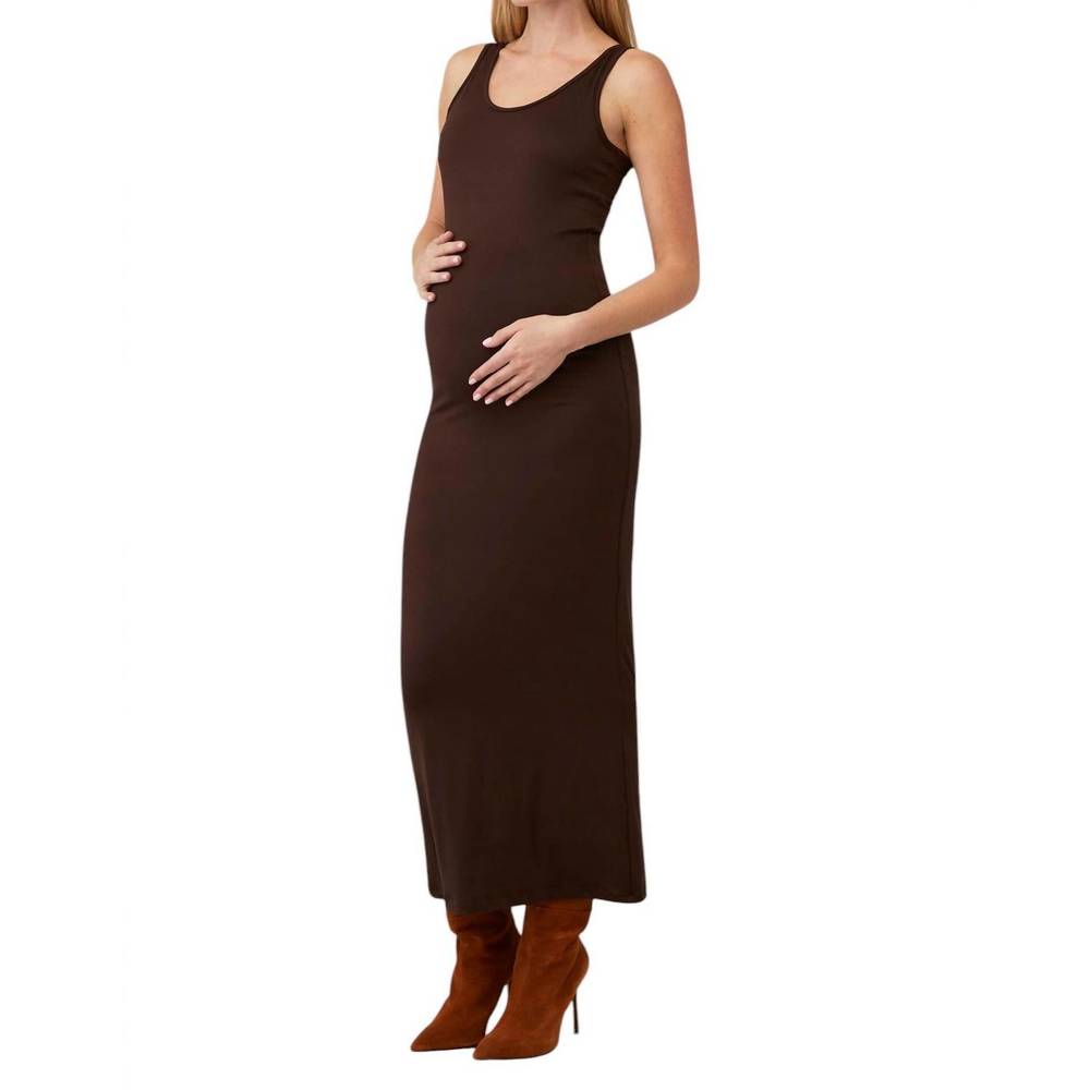 NEW BUMPSUIT the maternity dress in chocolate